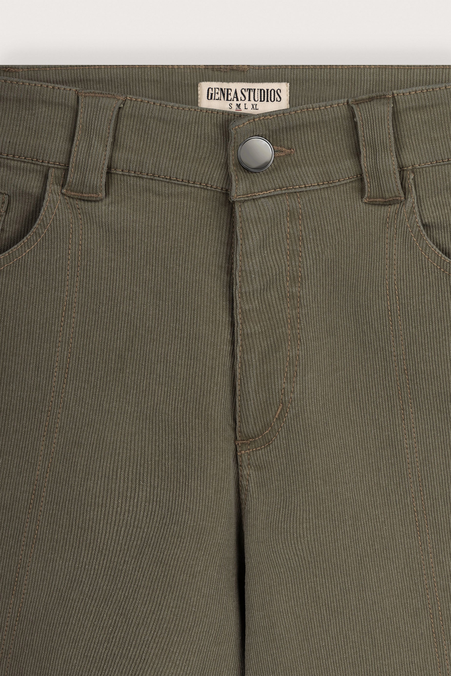 Olive Green Corded Denim Jorts