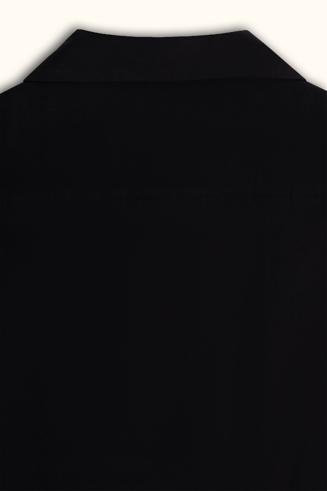 Black Short-sleeves Zip Overshirt