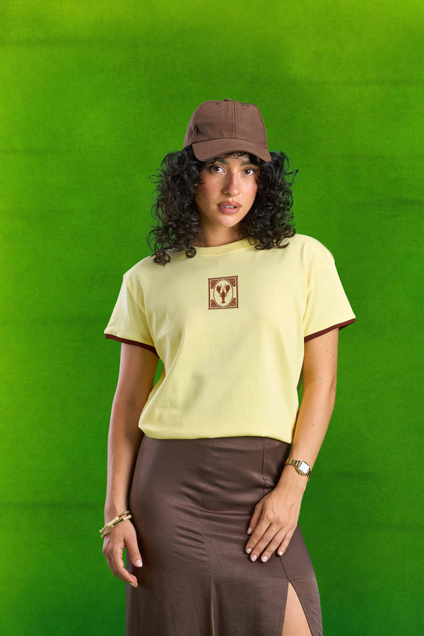 Butter Yellow Lobster Slim T-shirt