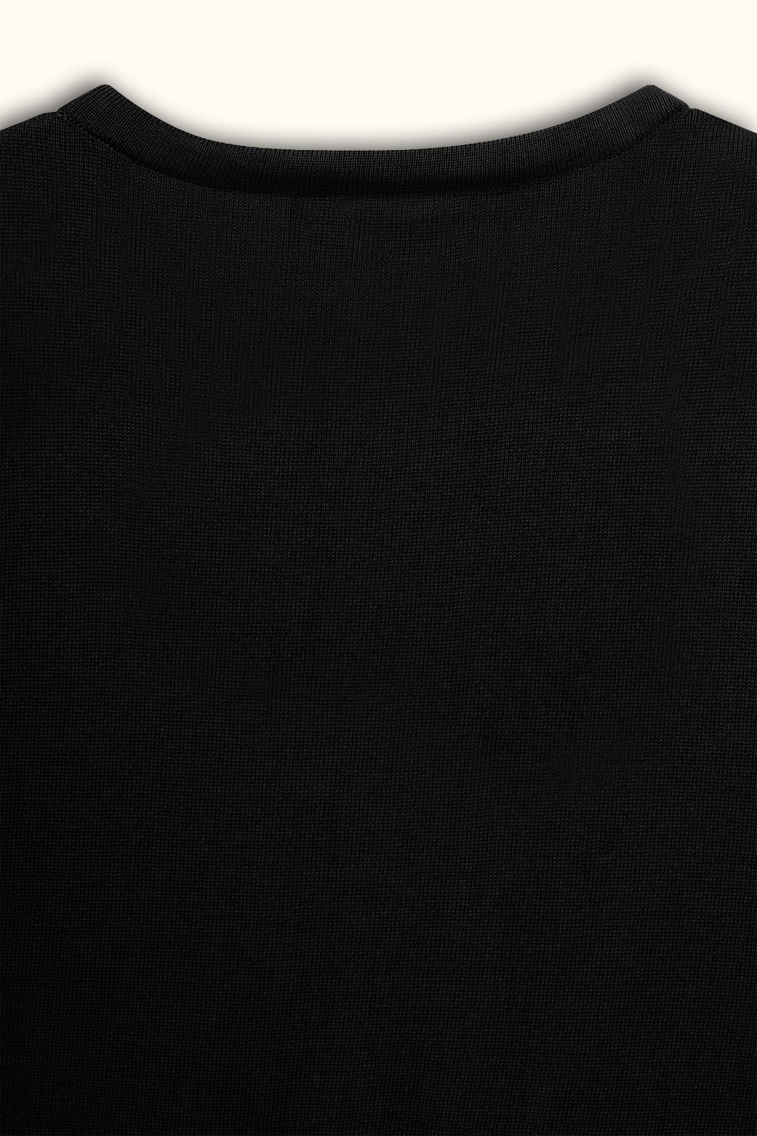 Black Sleeveless Cotton Knit Top