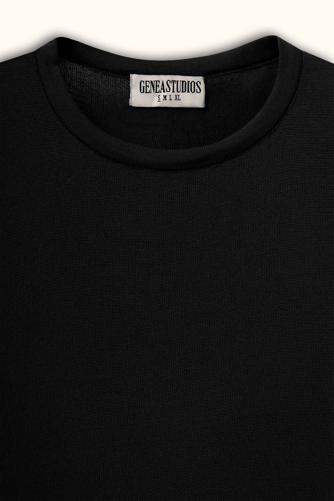 Black Sleeveless Cotton Knit Top