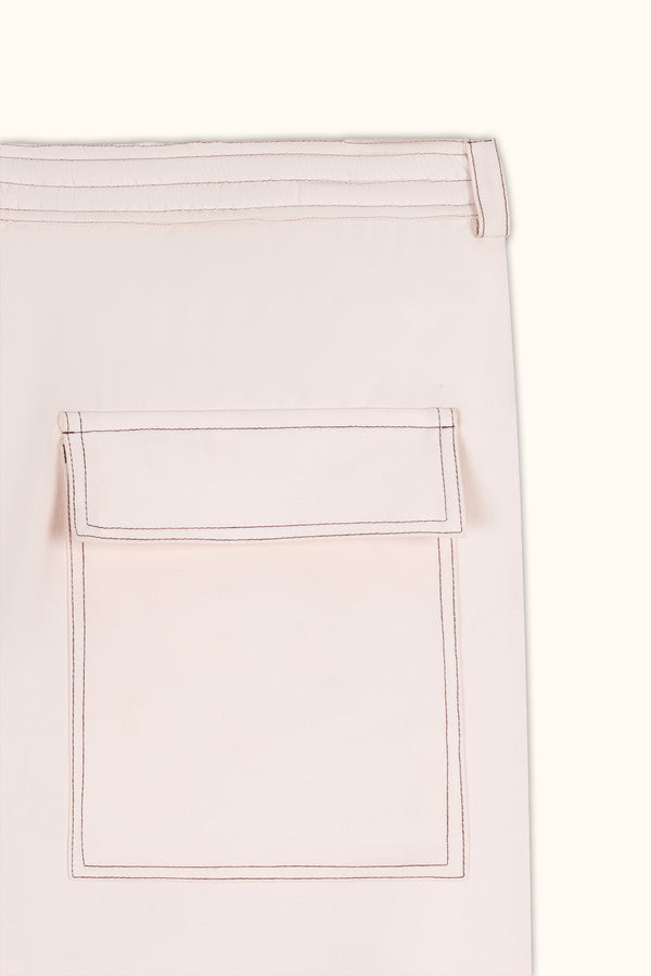 Off-White Pleated Relaxed Pants