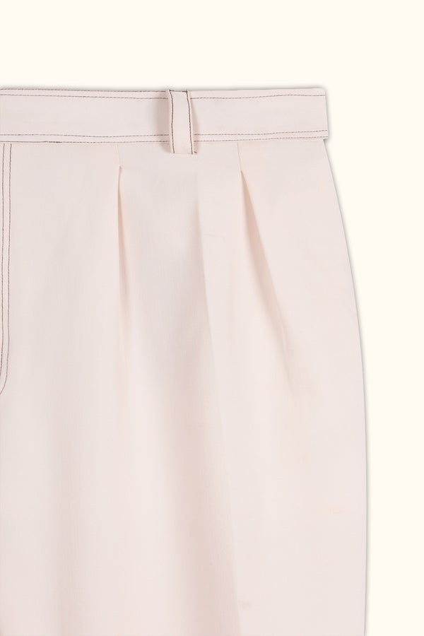 Off-White Pleated Relaxed Pants