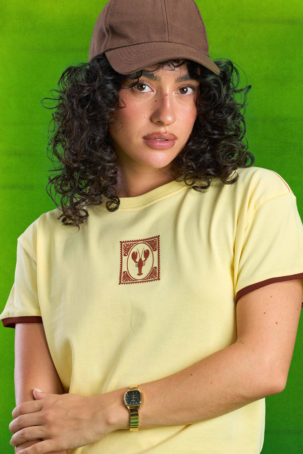 Butter Yellow Lobster Slim T-shirt