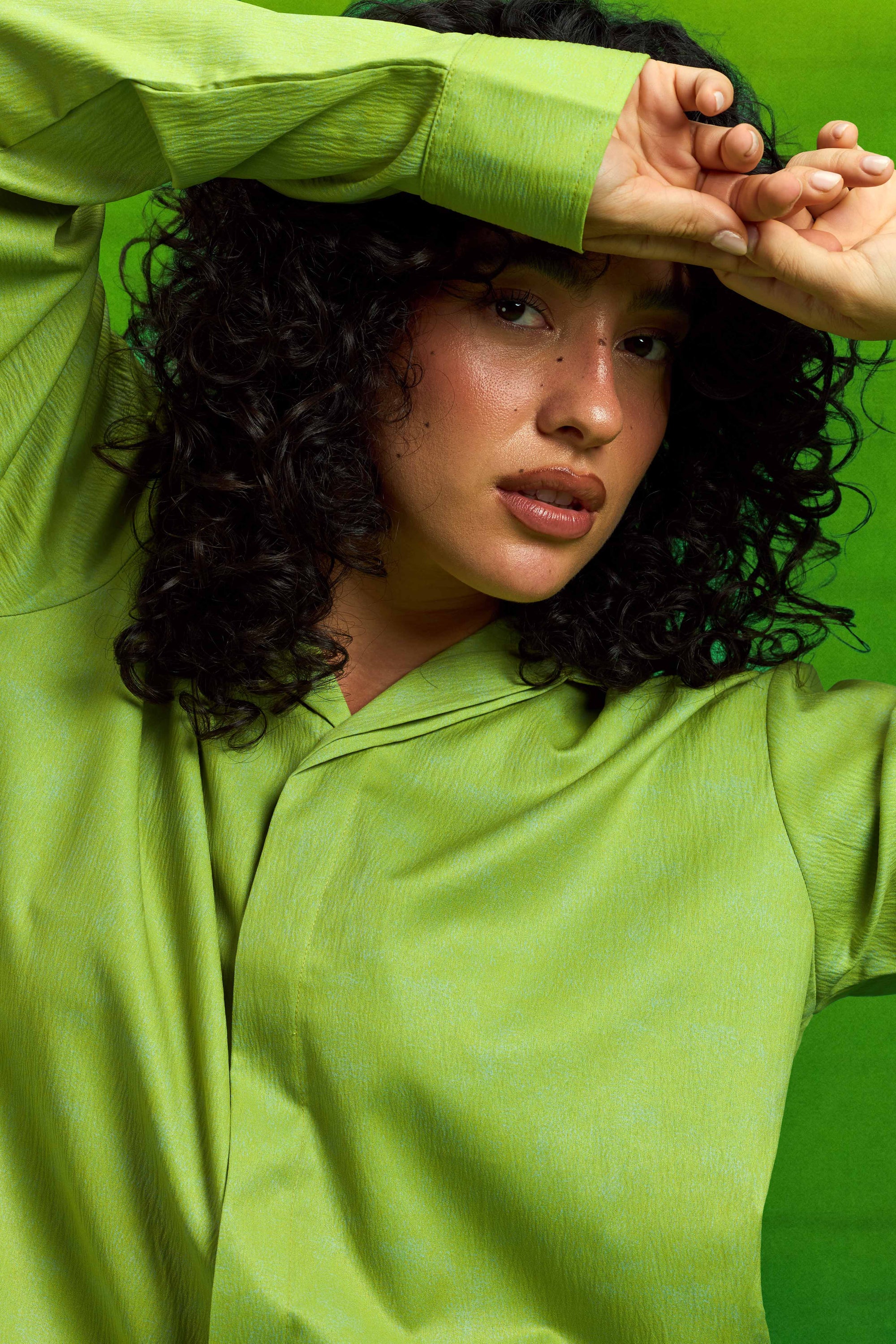 Lime Textured Shirt