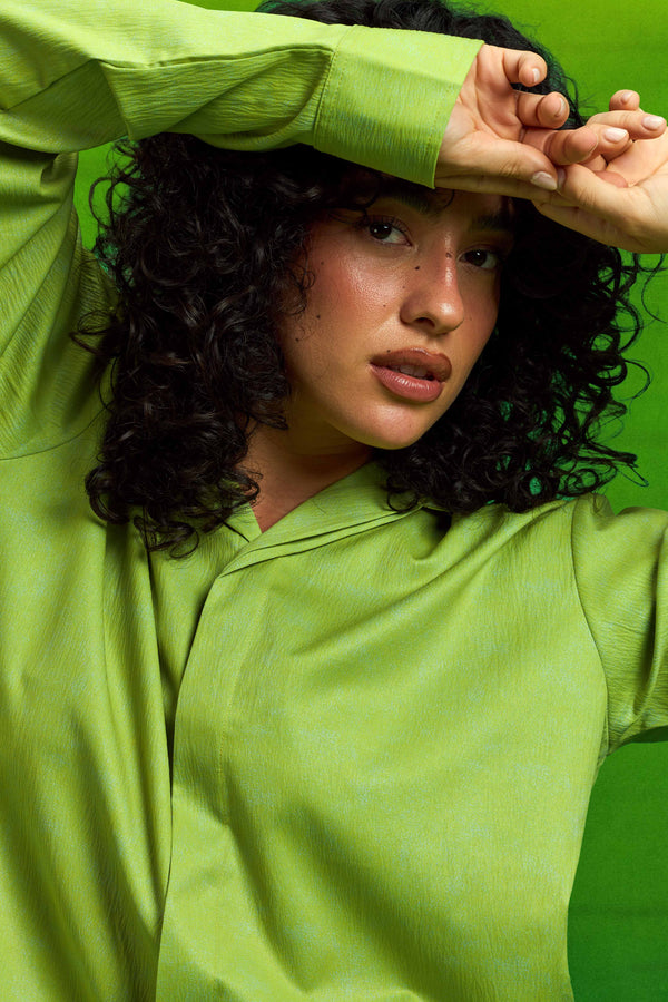 Lime Textured Shirt