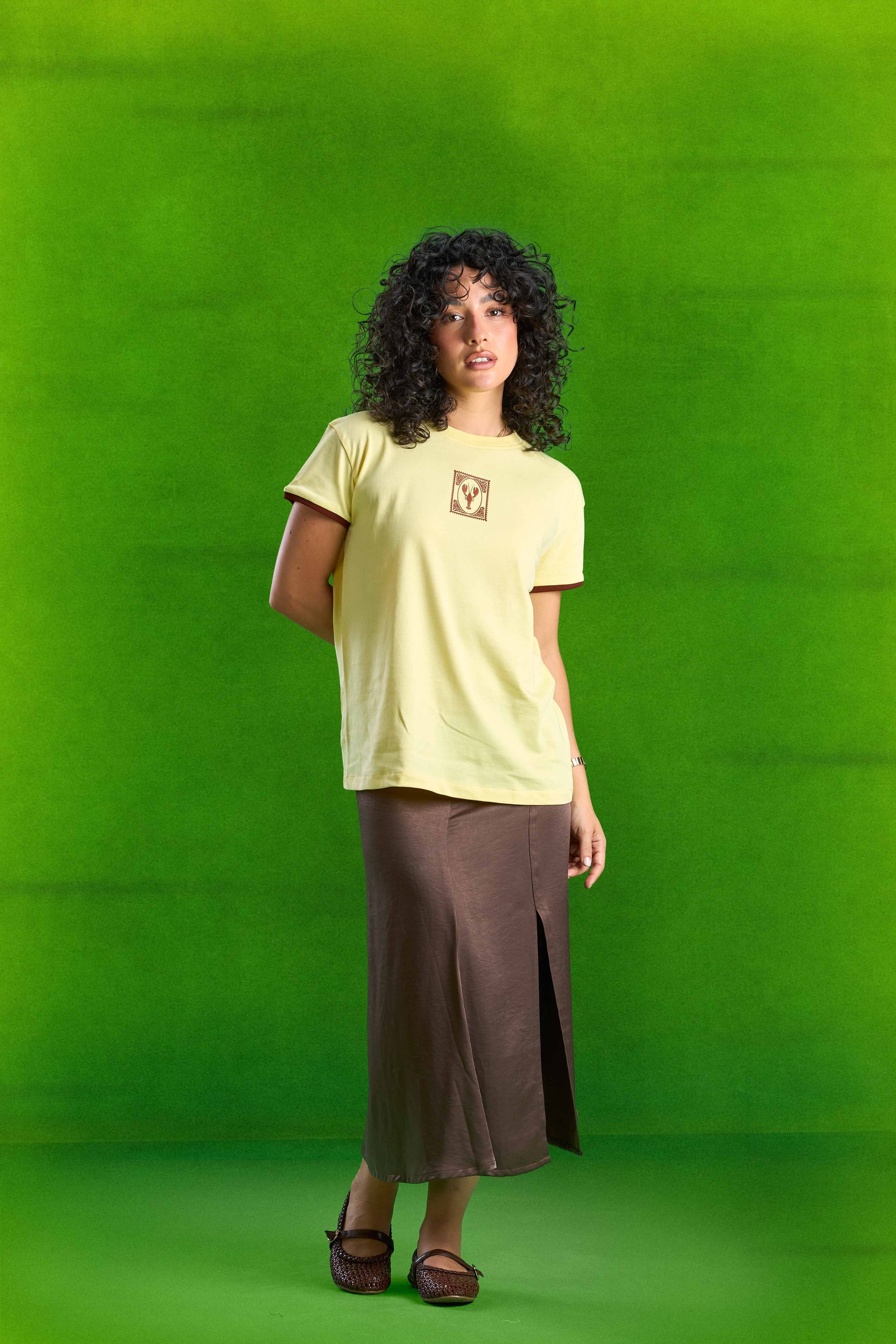 Butter Yellow Lobster Slim T-shirt