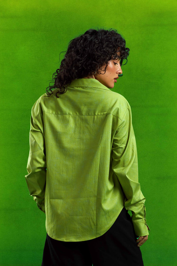 Lime Textured Shirt