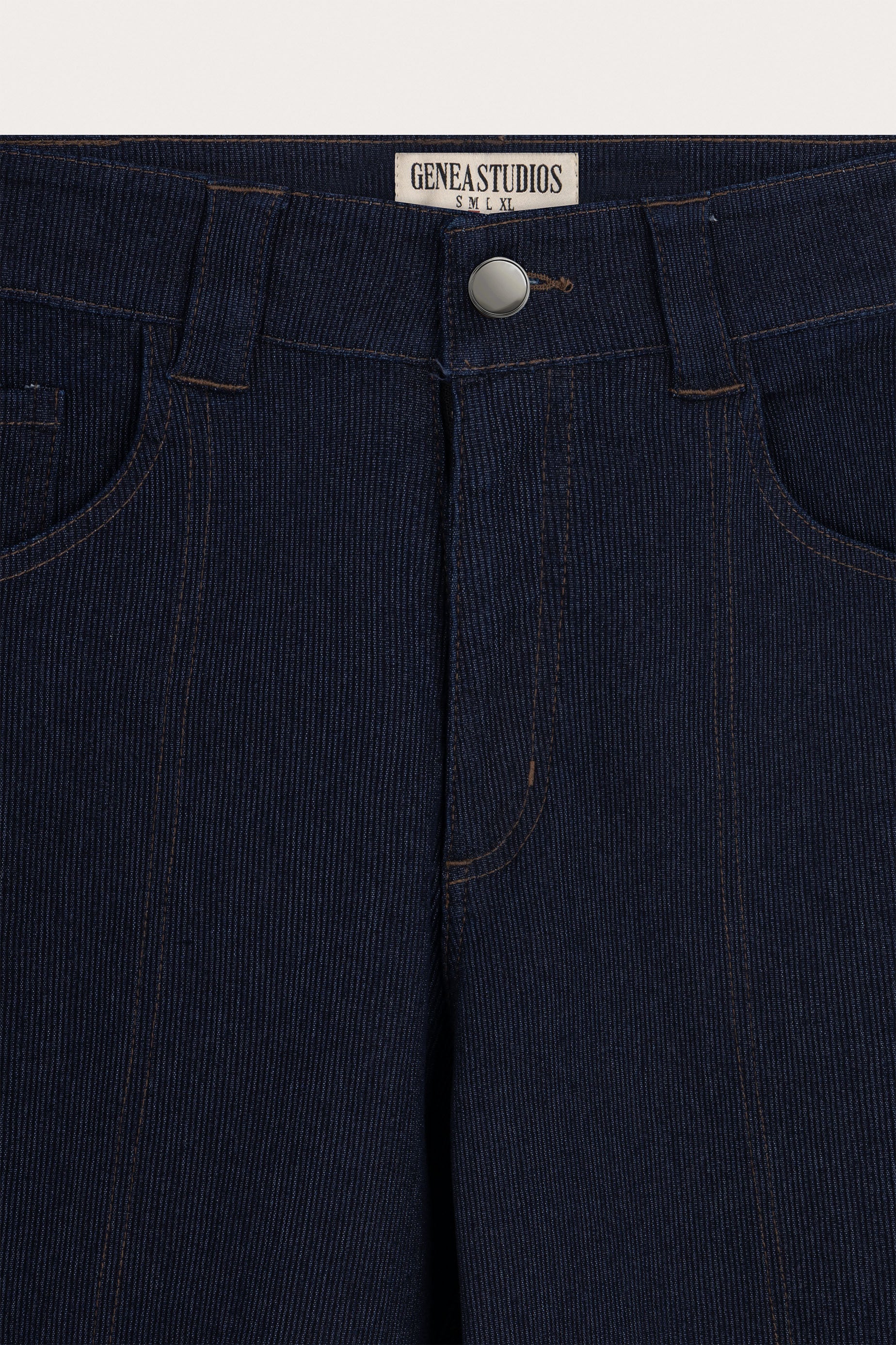Navy Raw Corded Denim Jorts