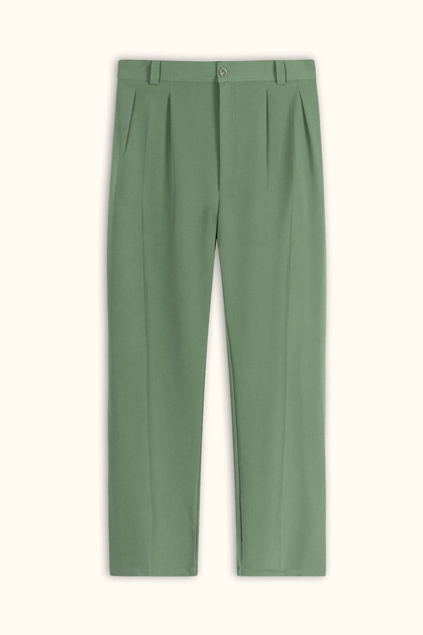 Pistachio Pleated Relaxed Pants
