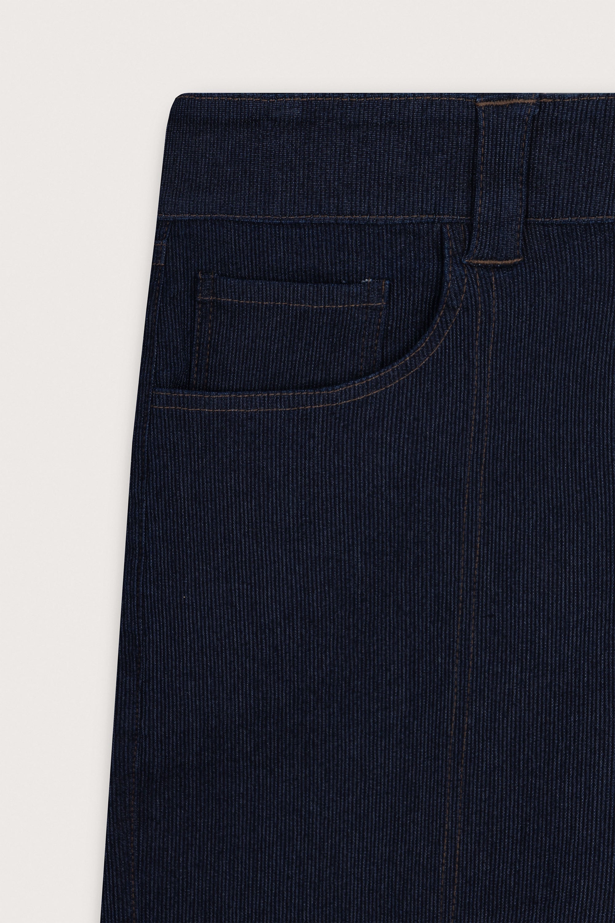 Navy Raw Corded Denim Jorts