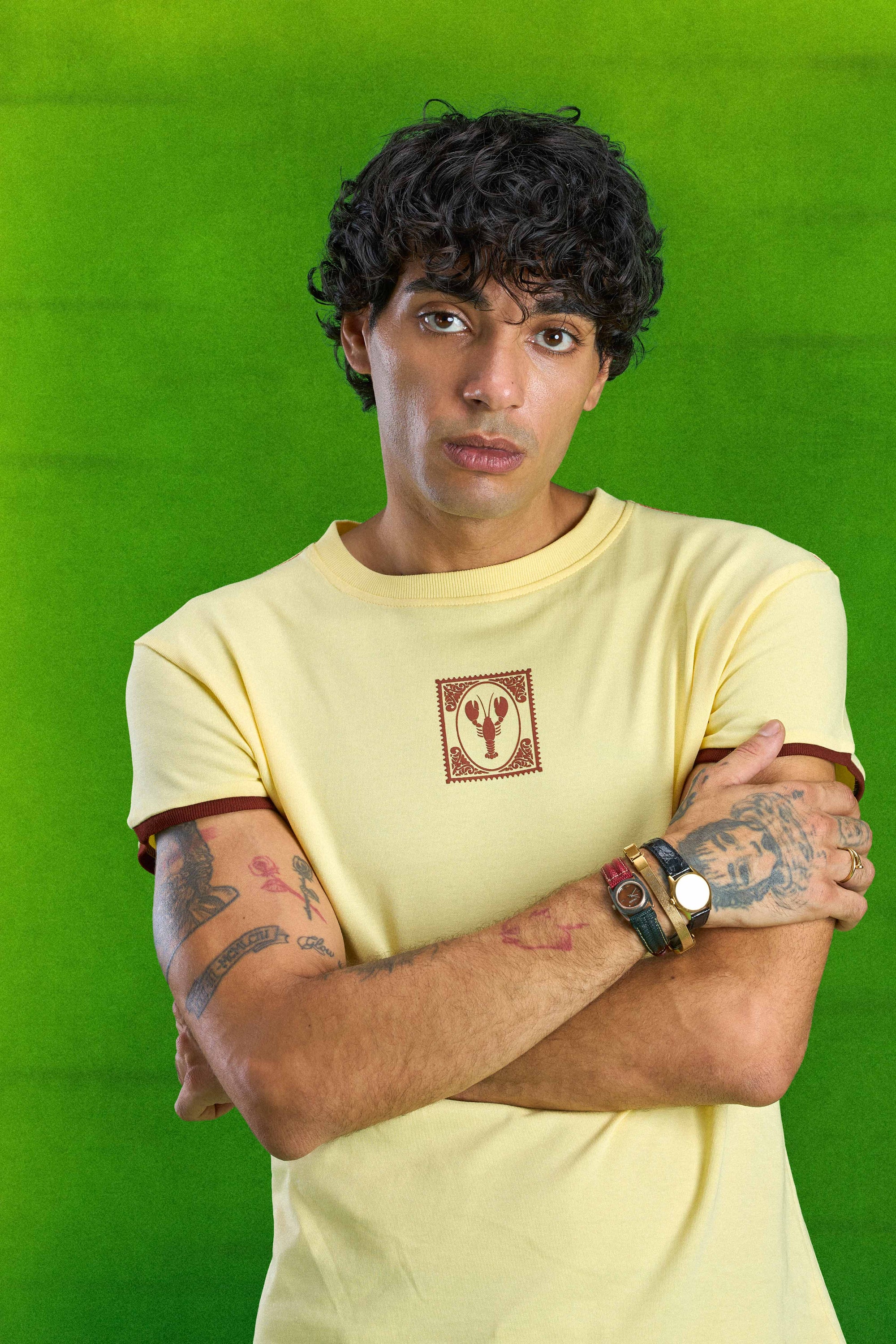 Butter Yellow Lobster Slim T-shirt