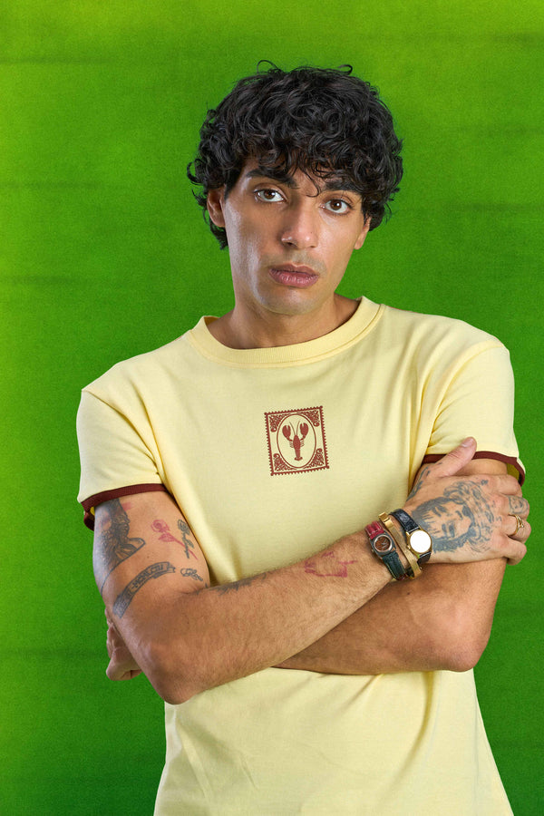 Butter Yellow Lobster Slim T-shirt