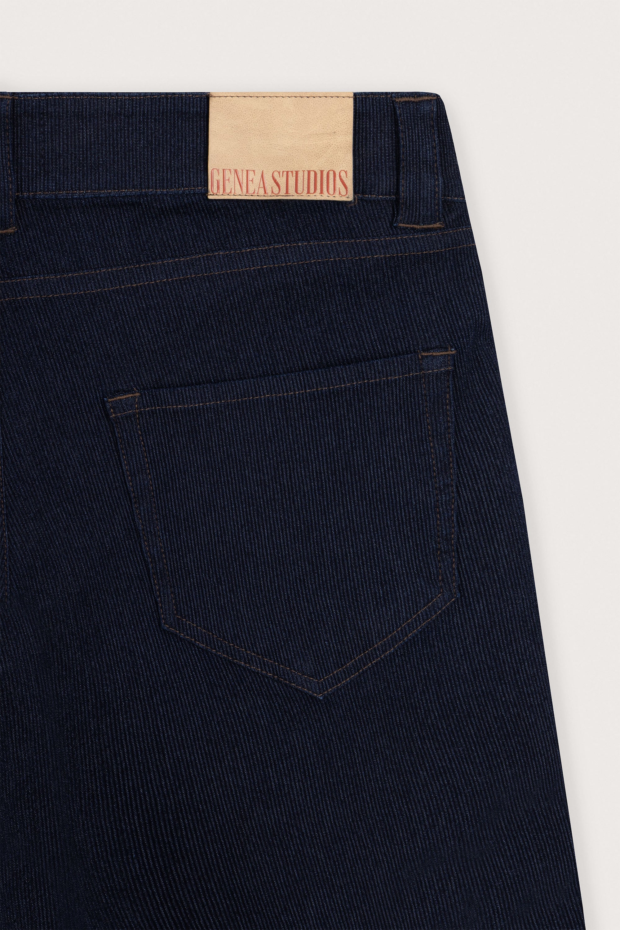 Navy Raw Corded Denim Jorts