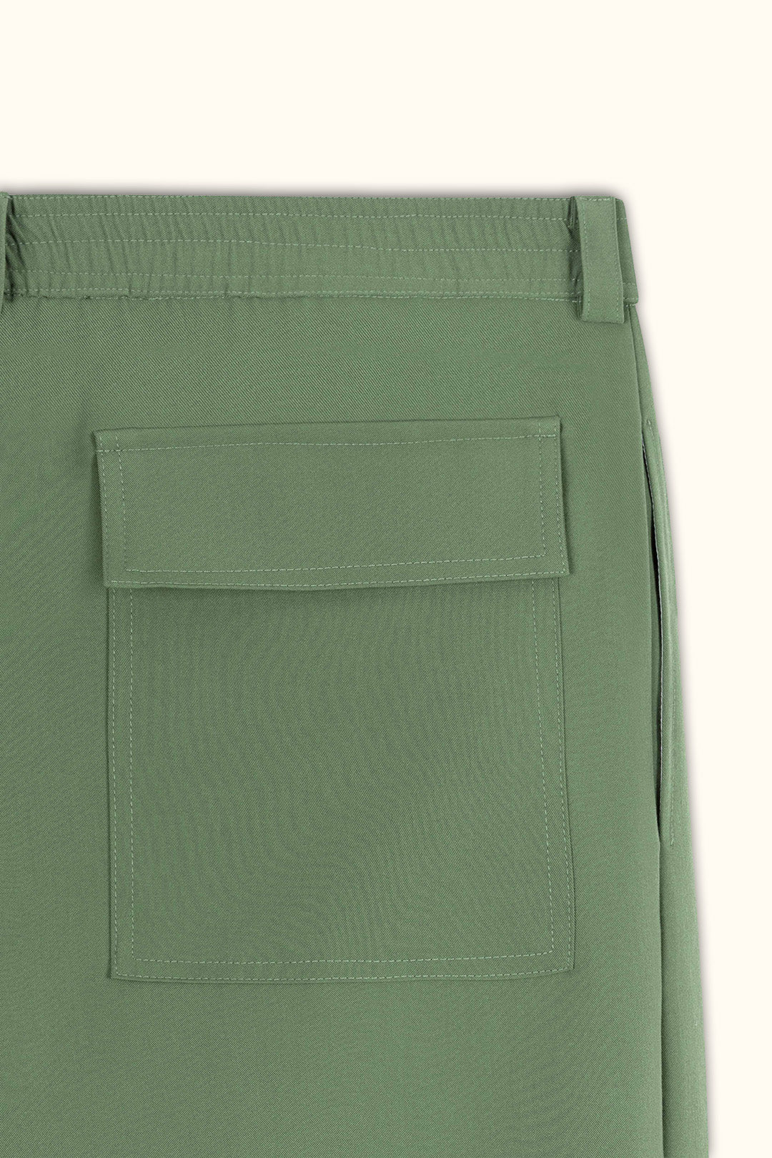Pistachio Pleated Relaxed Pants