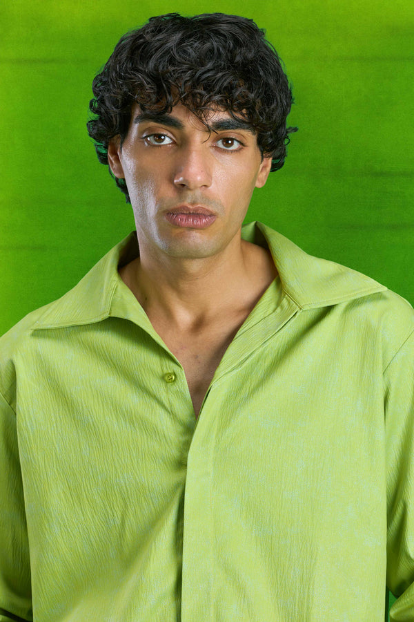 Lime Textured Shirt