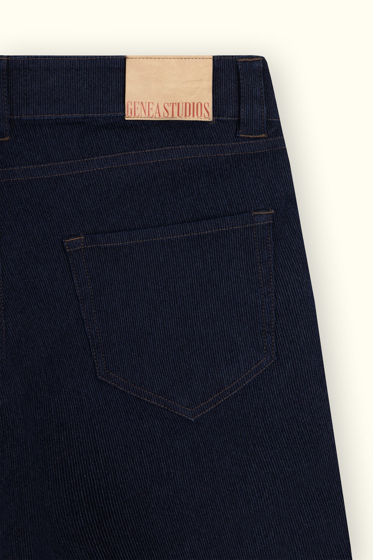 Navy Raw Corded Denim Jorts