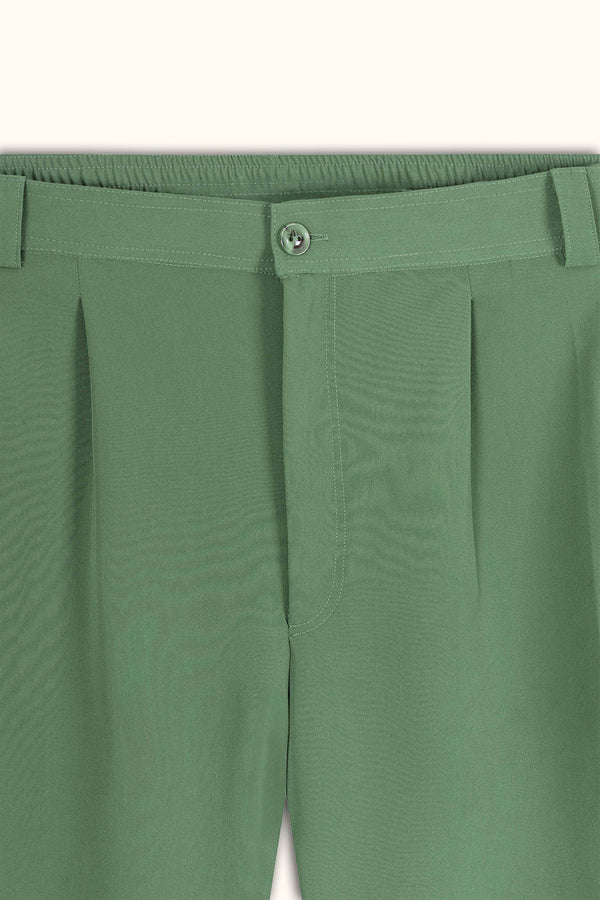 Pistachio Pleated Relaxed Pants
