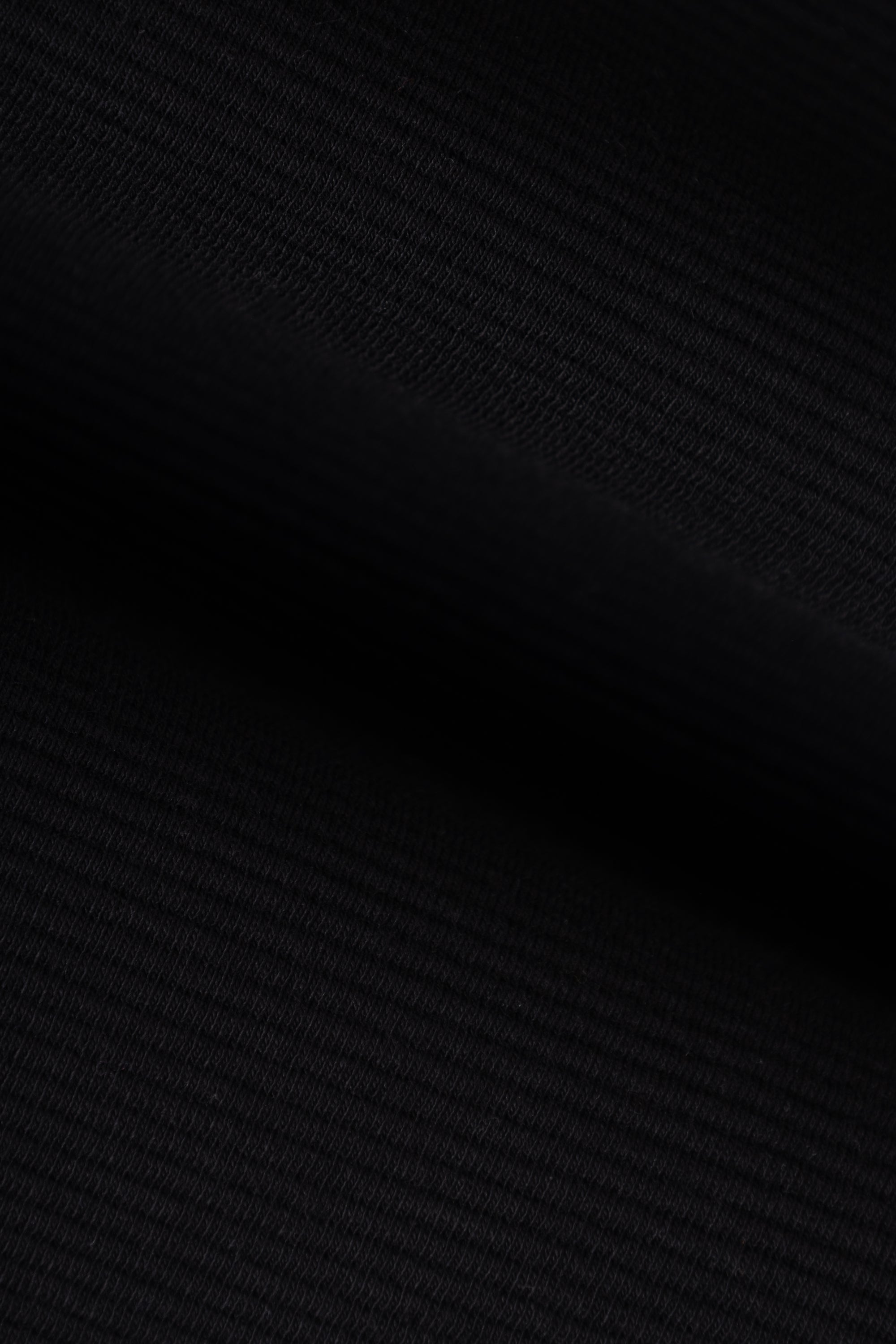 Black Boxy Sleeveless Ribbed Polo Top
