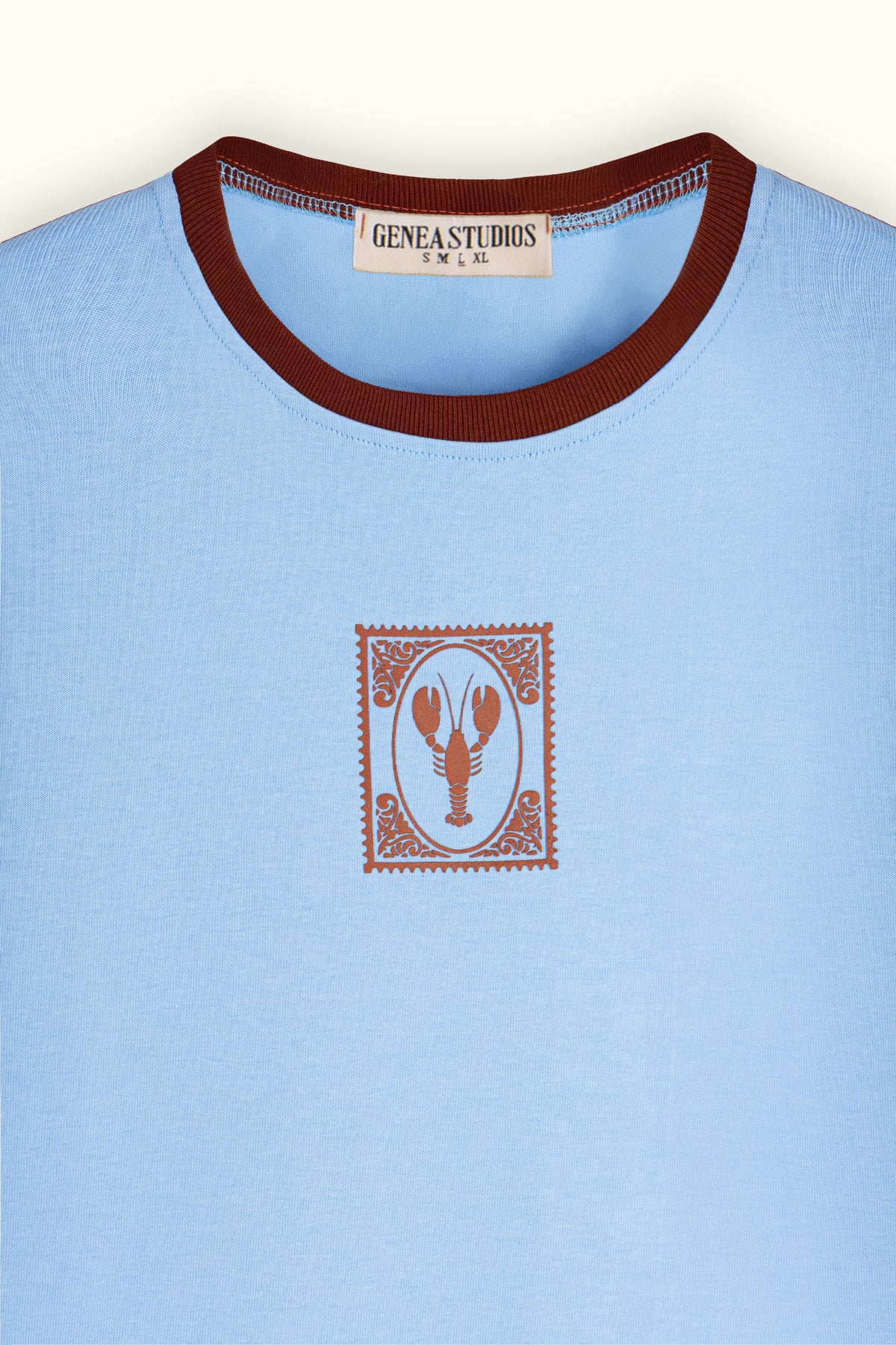 Light Blue Lobster Slim T-shirt