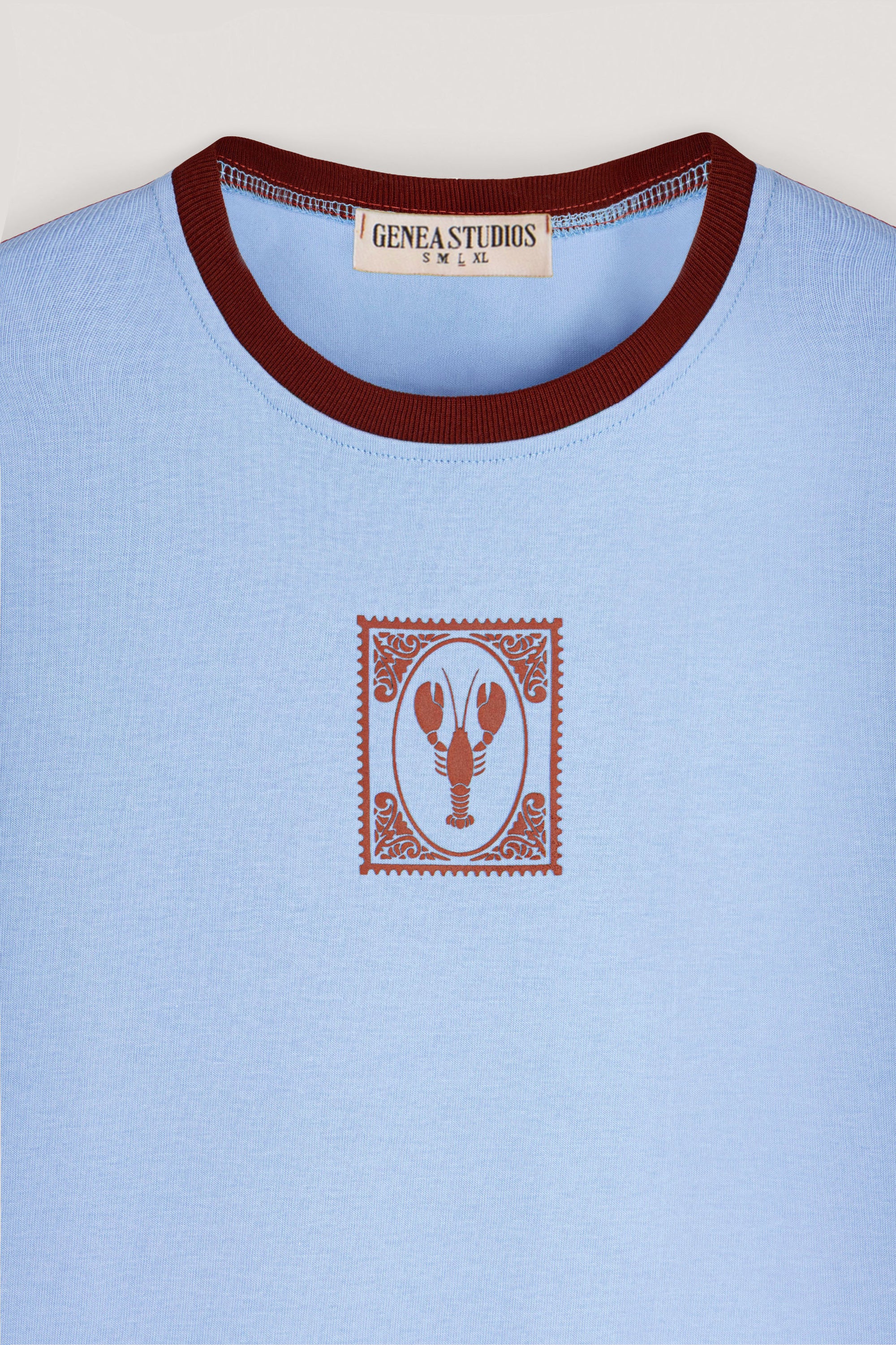 Light Blue Lobster Slim T-shirt
