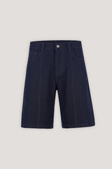 Navy Raw Corded Denim Jorts