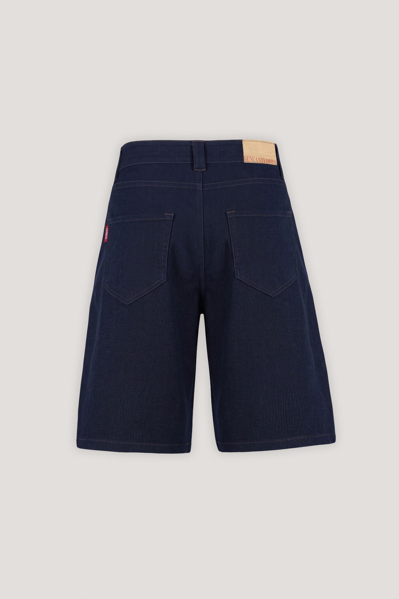 Navy Raw Corded Denim Jorts