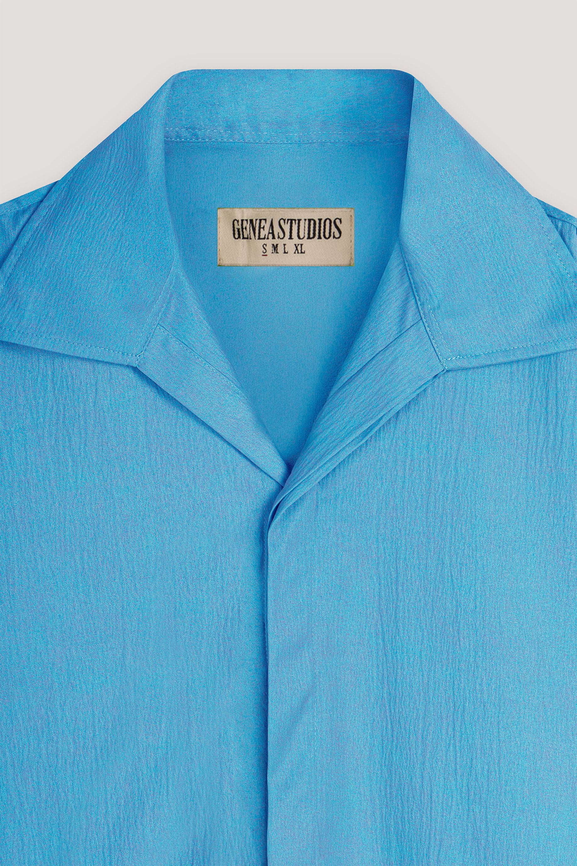 Sky Blue Textured Shirt