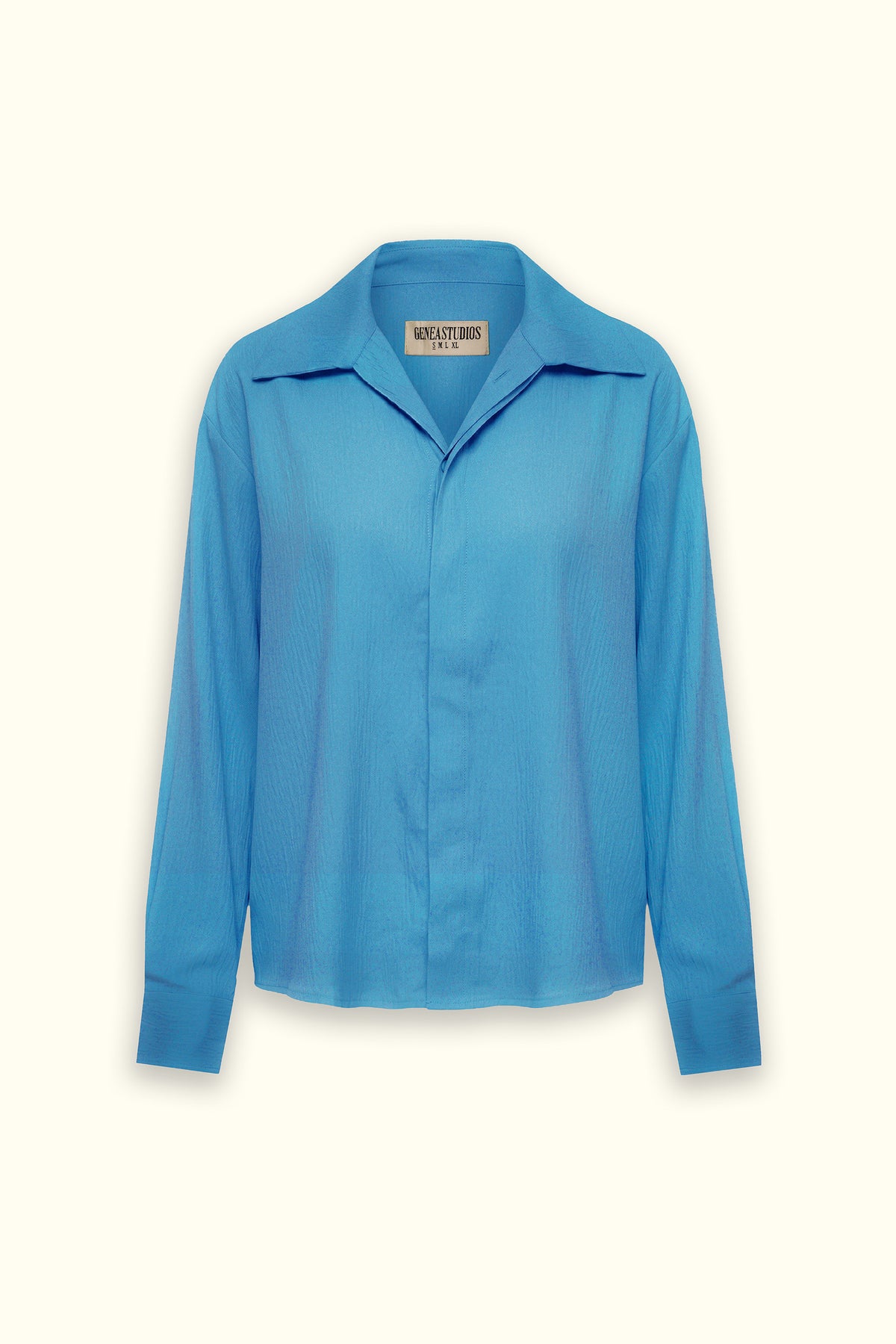 Sky Blue Textured Shirt