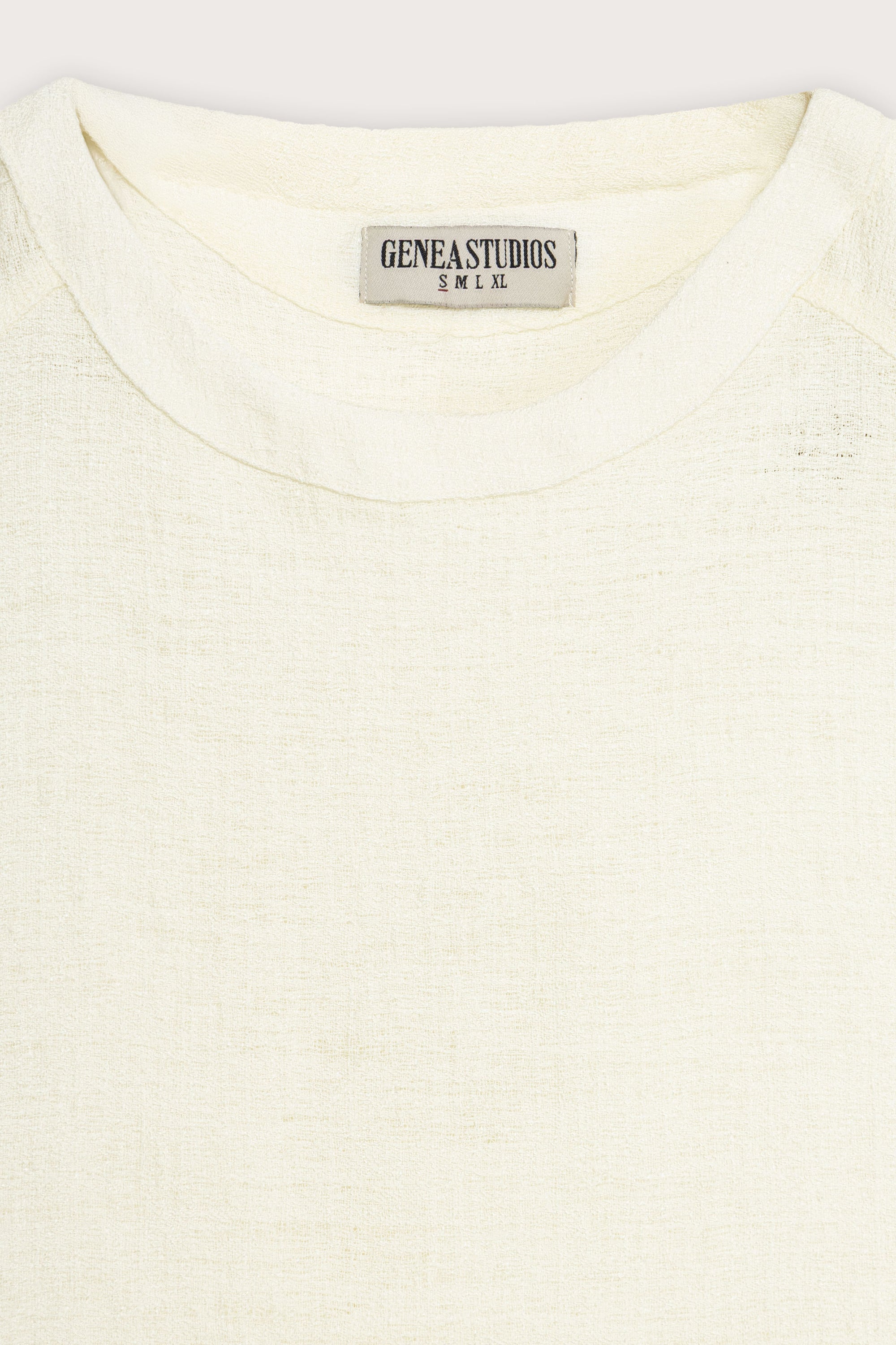 White Linen Texture Sleeveless Top
