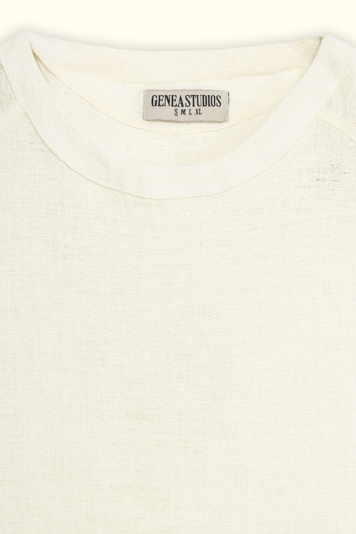White Linen Texture Sleeveless Top