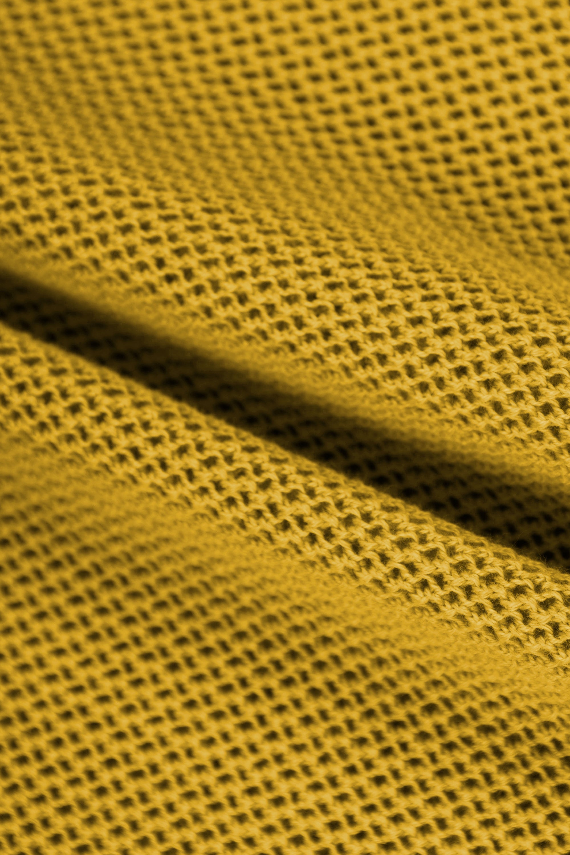 Mustard Knitted Polo T-shirt