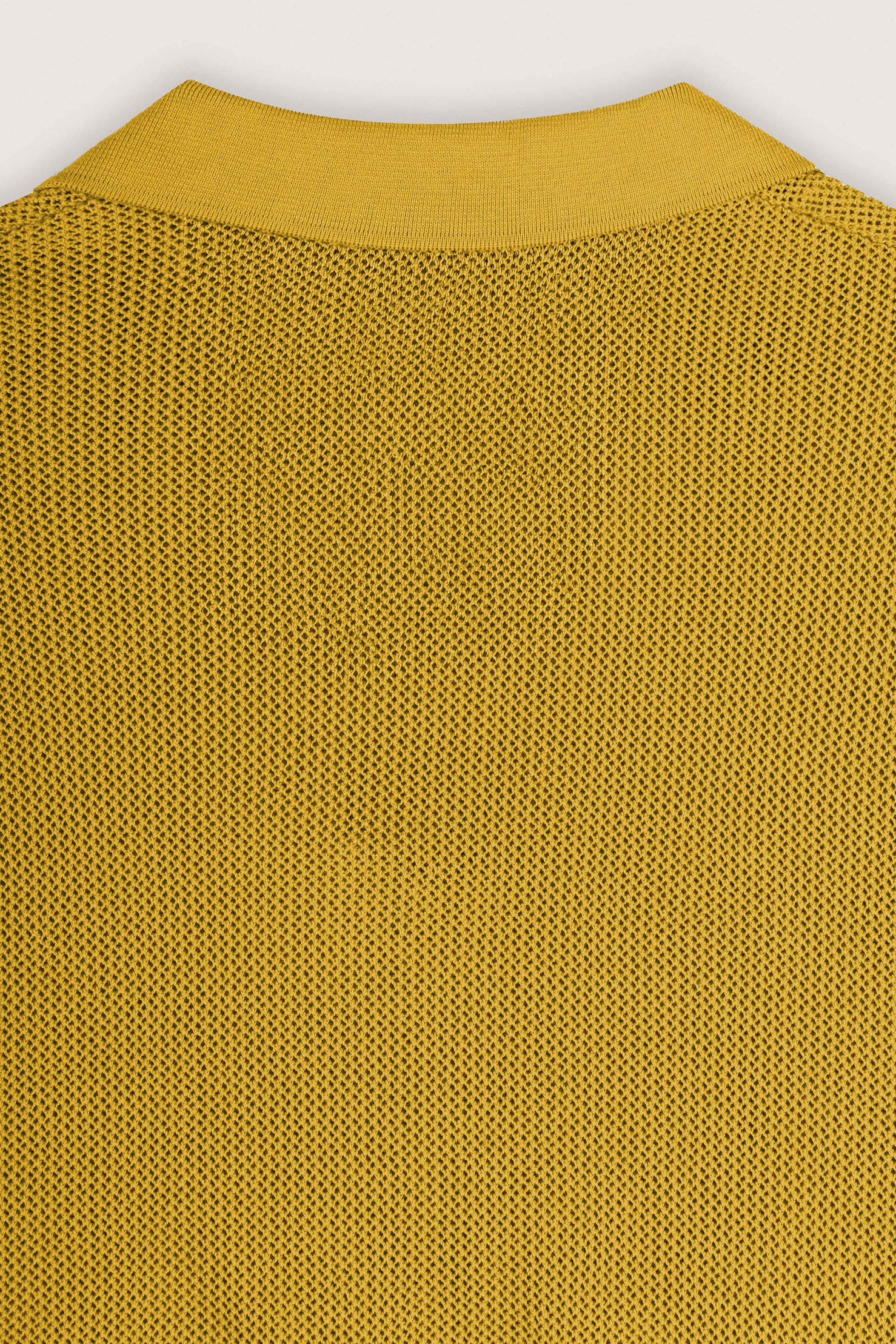 Mustard Knitted Polo T-shirt