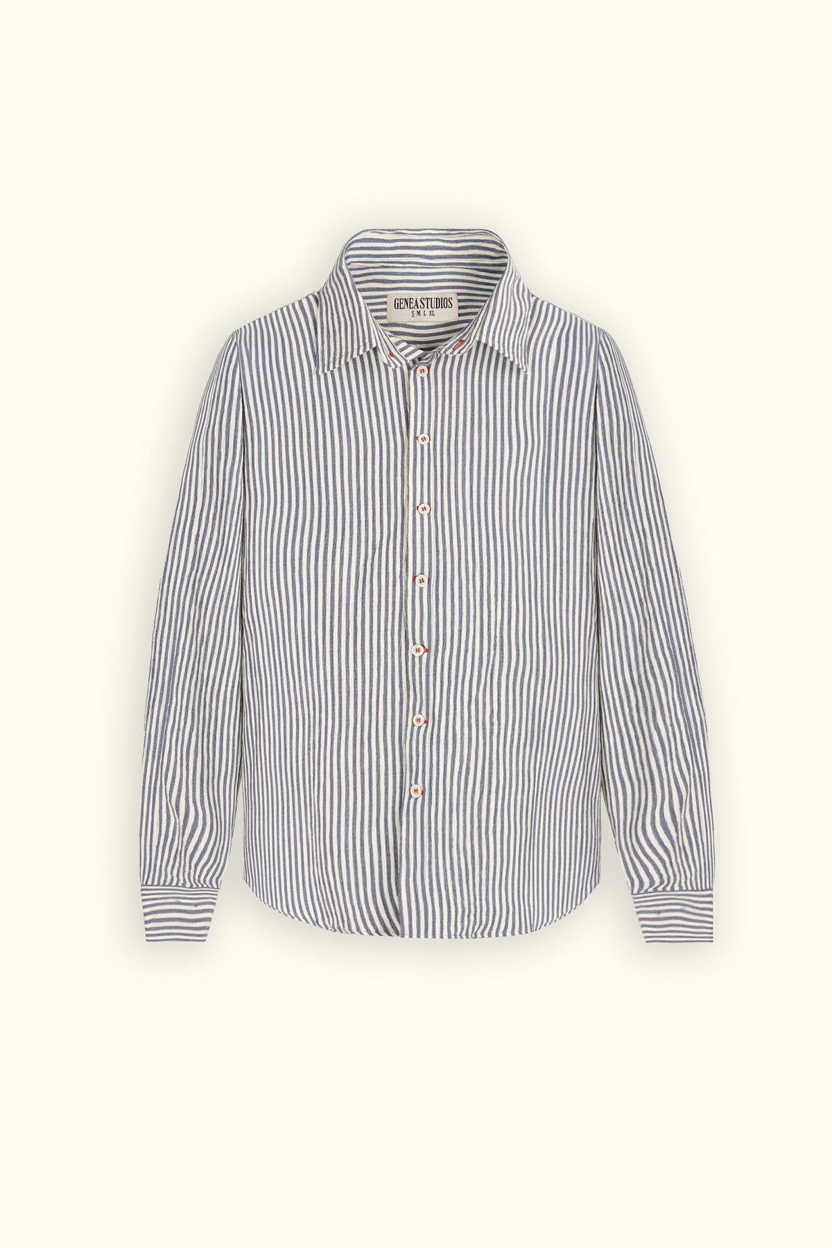 Blue Long Sleeve Striped Shirt