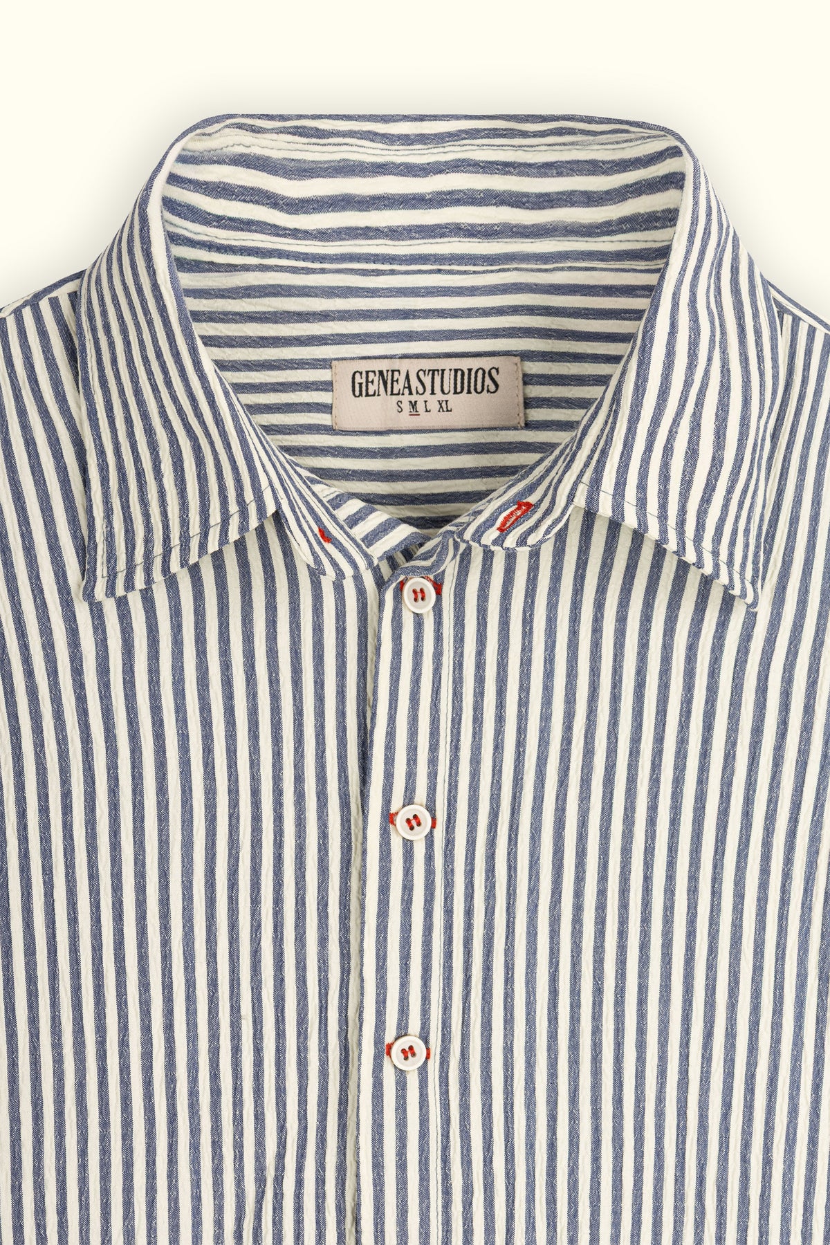 Blue Long Sleeve Striped Shirt