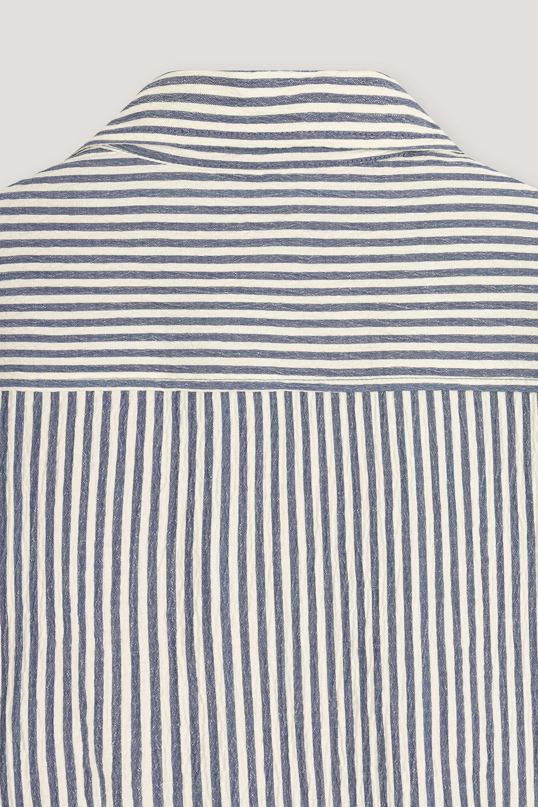 Blue Long Sleeve Striped Shirt