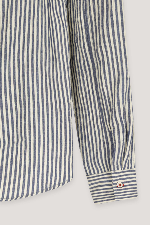 Blue Long Sleeve Striped Shirt