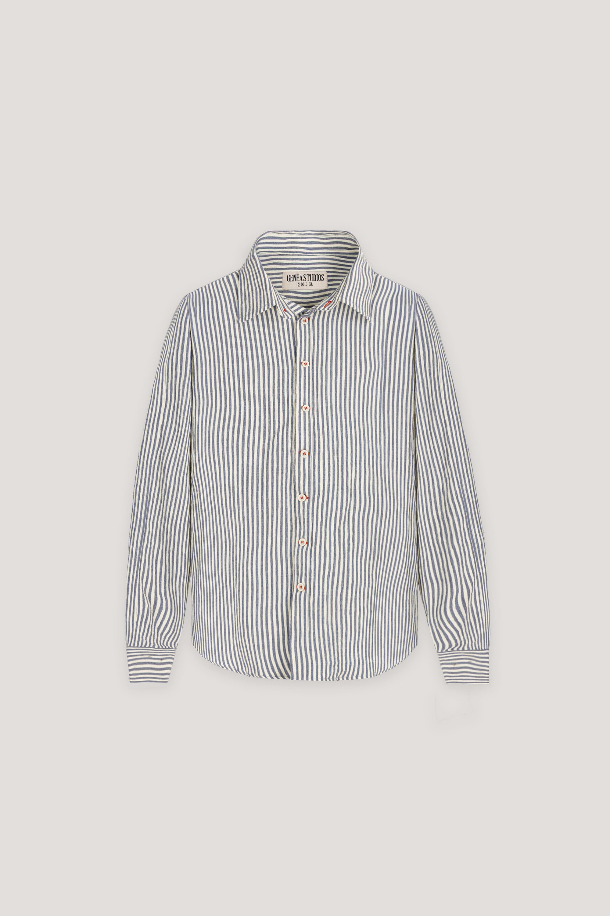Blue Long Sleeve Striped Shirt