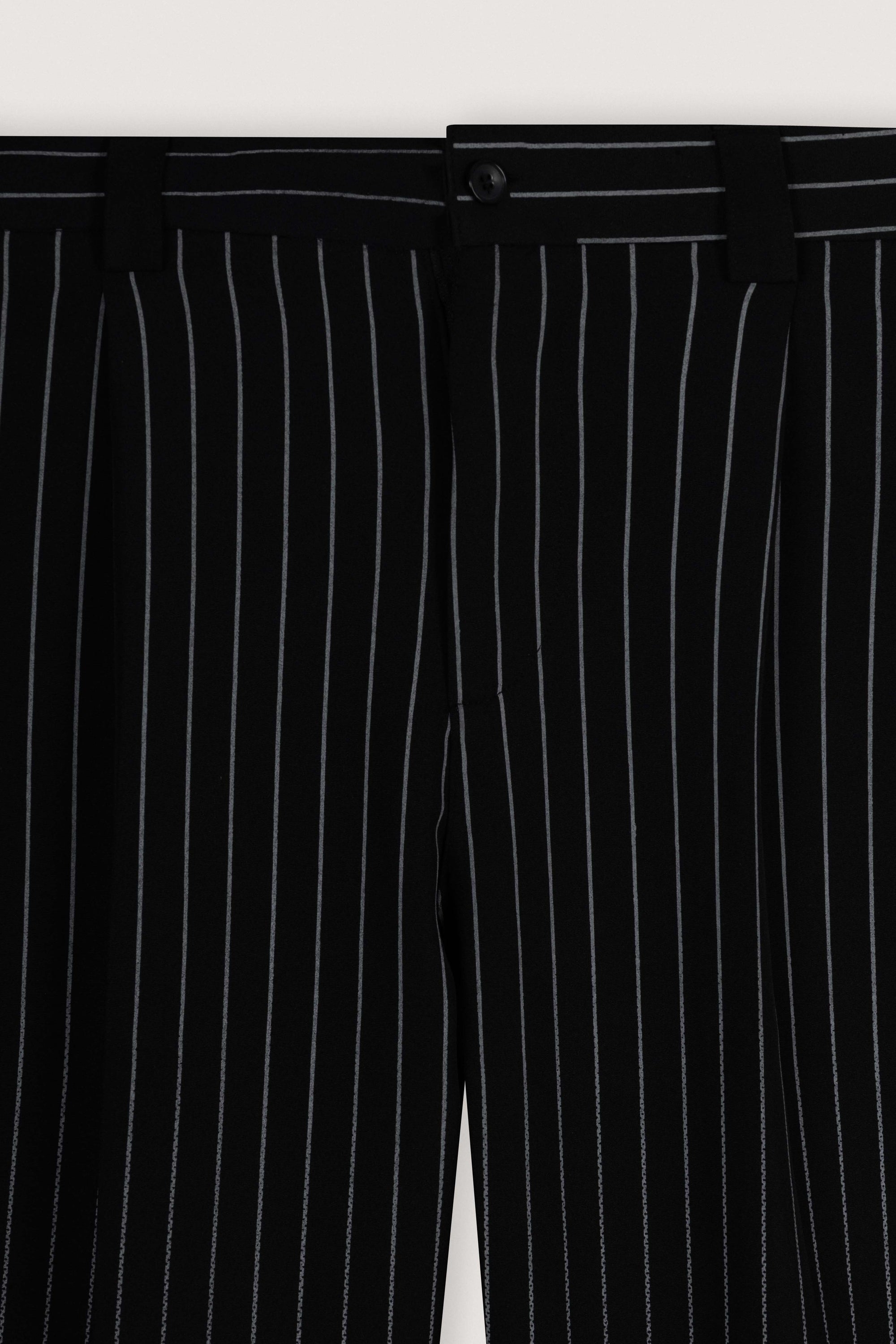 Black Faded Stripe Balloon Fit Pants