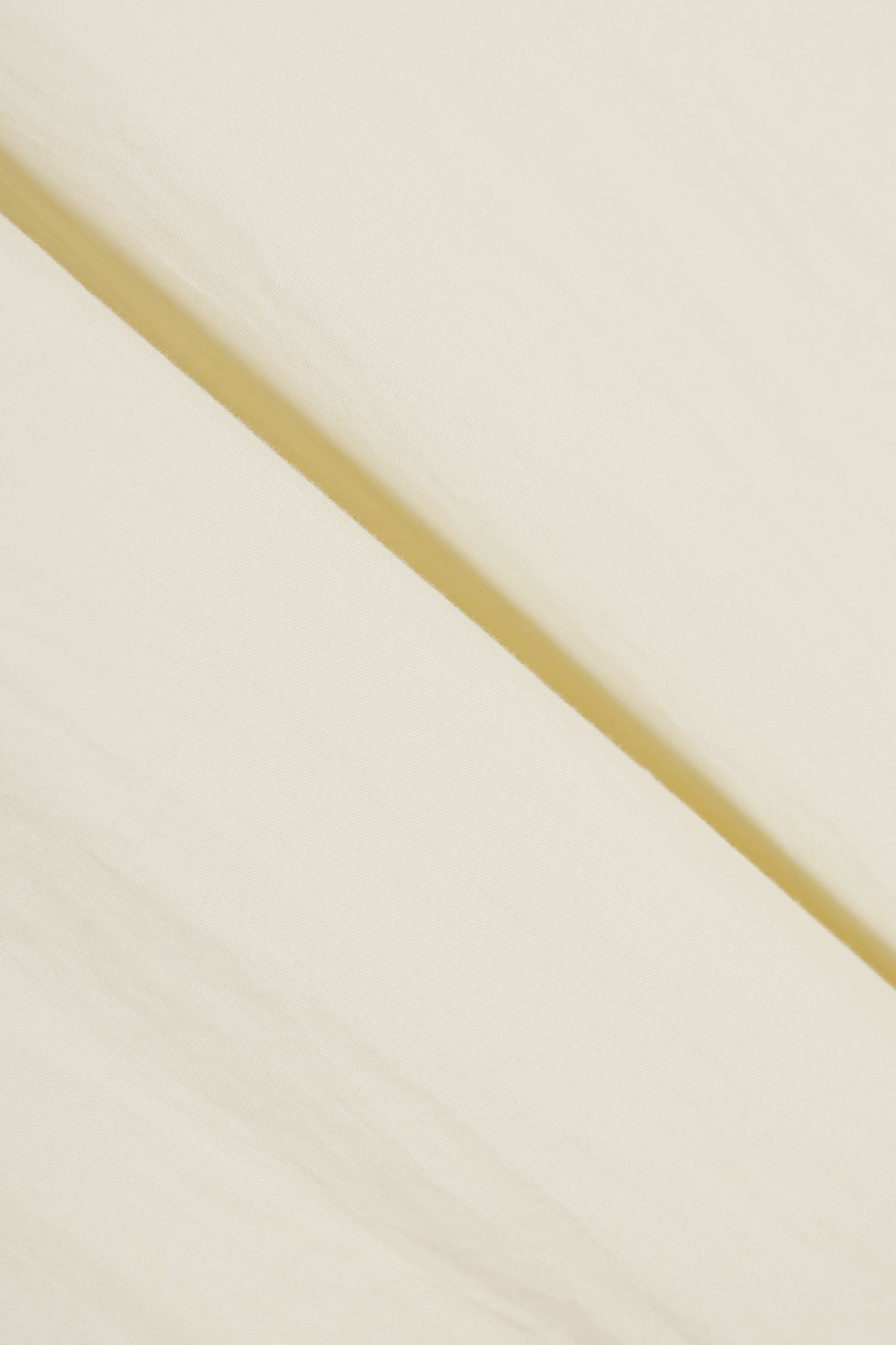 Cream Short-Sleeve Zip Overshirt