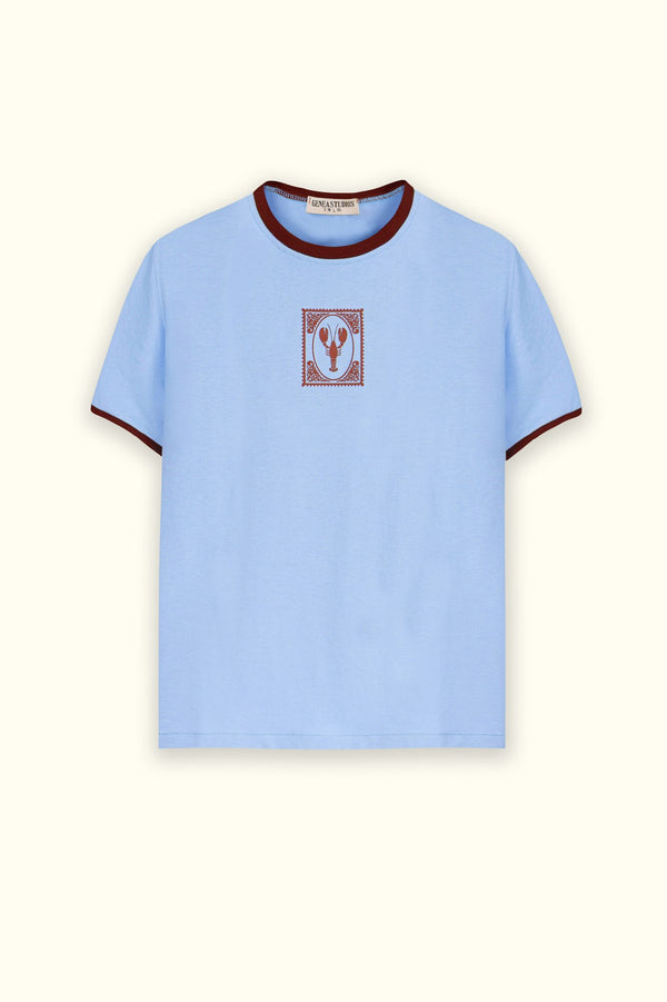 Light Blue Lobster Slim T-shirt