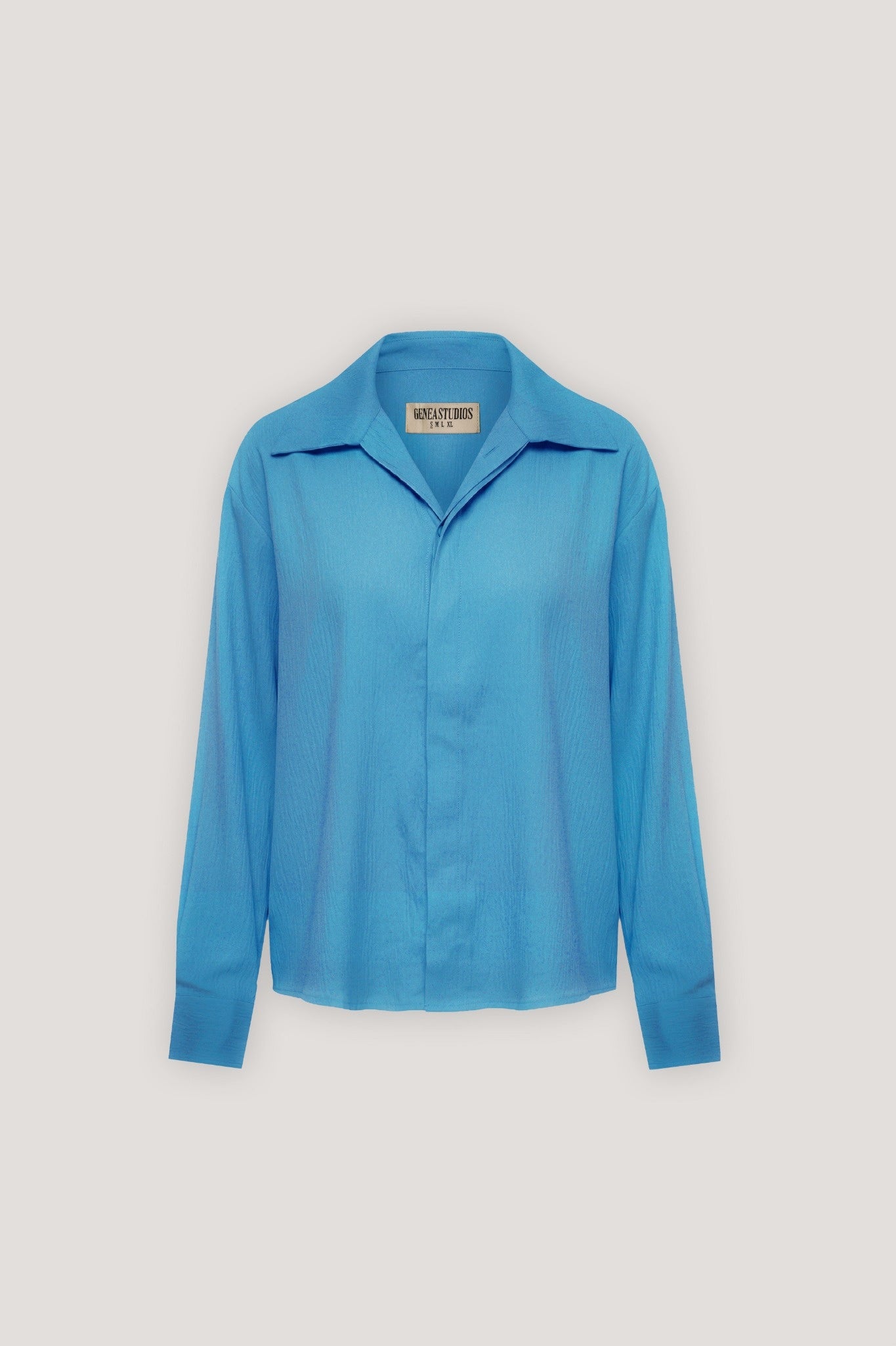 Sky Blue Textured Shirt