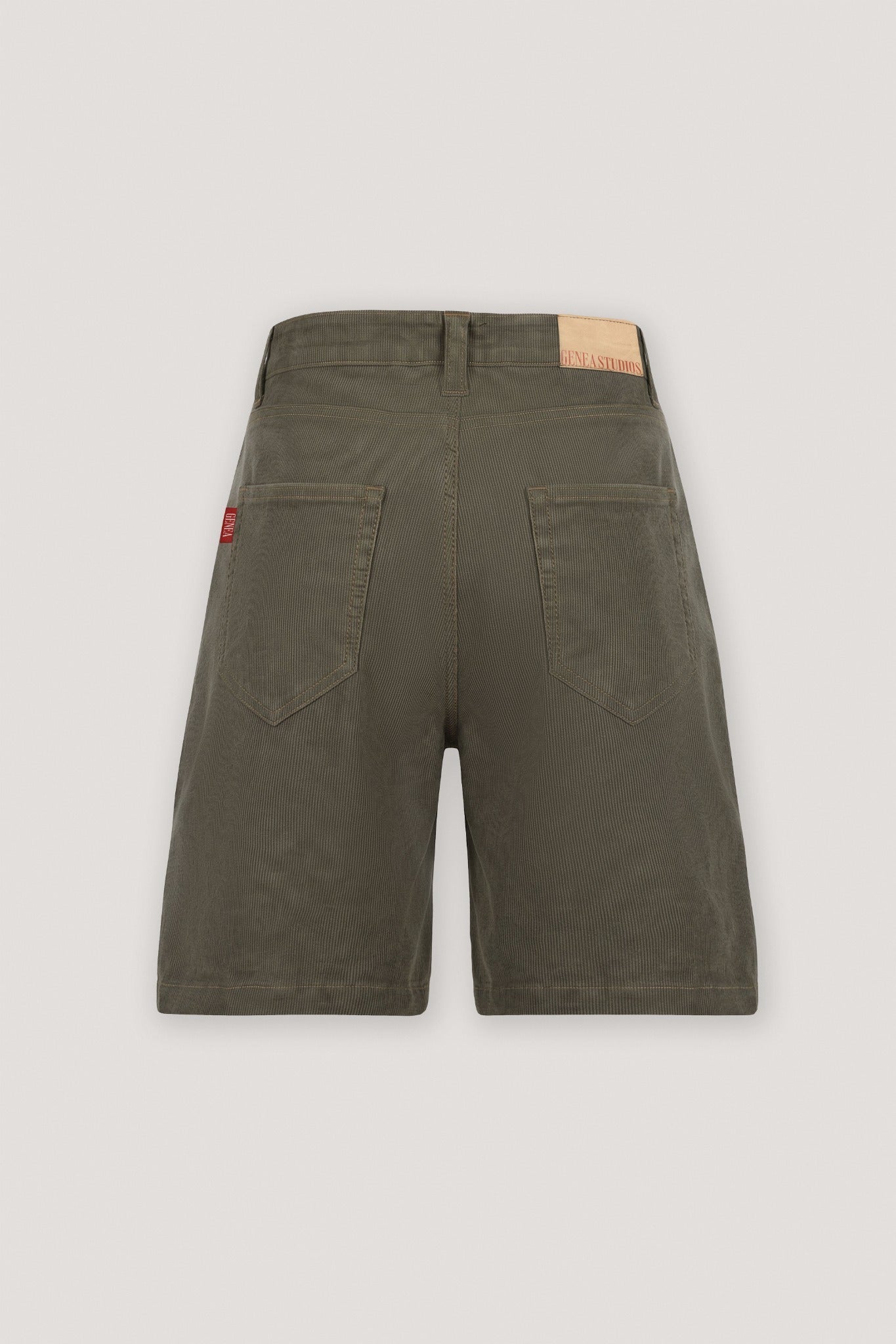 Olive Green Corded Denim Jorts